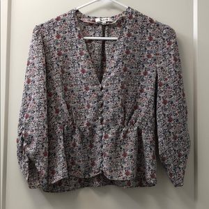 Madewell Floral Blouse